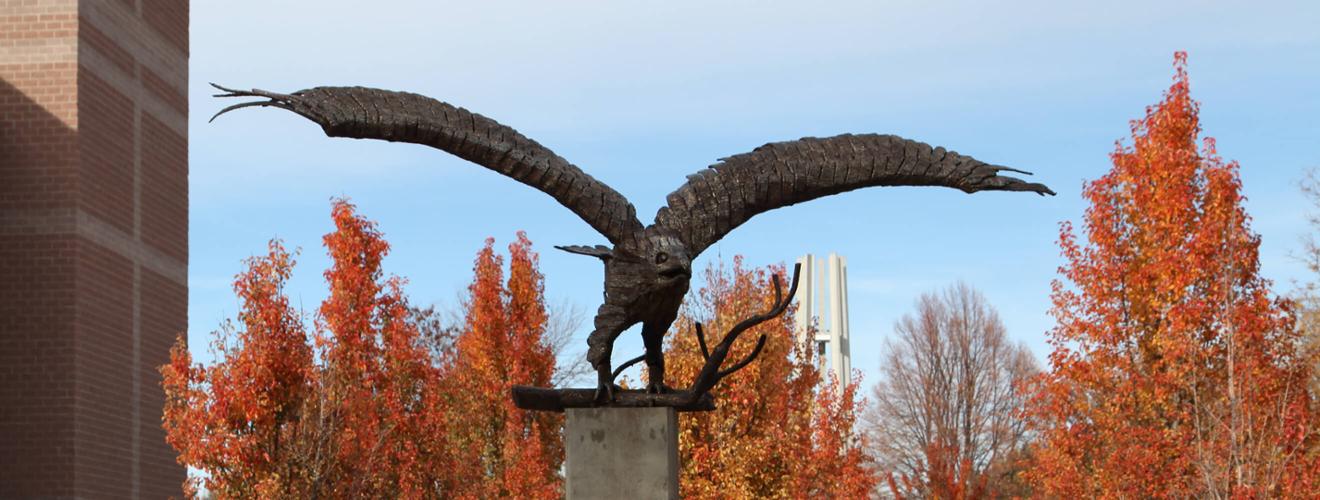 Born Free the Eagle statue 